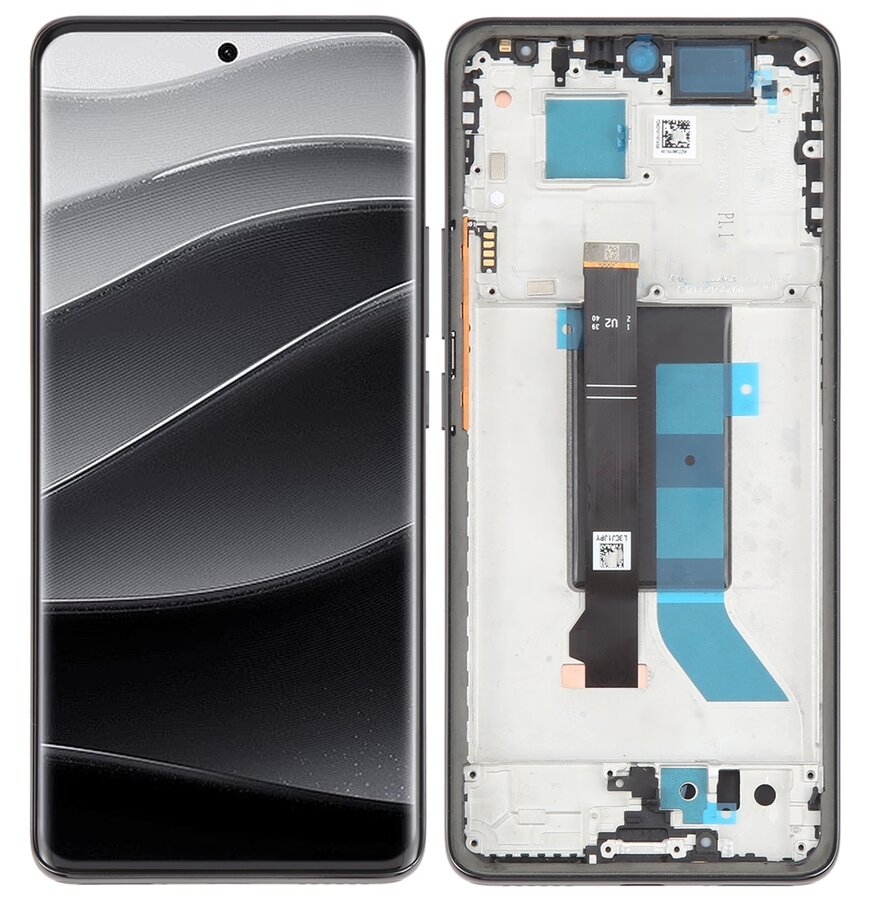 Display with Touch Screen Replacement for Xiaomi Redmi Note 14 Pro Plus 5G 2 Xiaomi Redmi Note 14 Pro Plus 5G Display and Touch Screen Combo Replacement Price in India Chennai - With Frame Black - 1