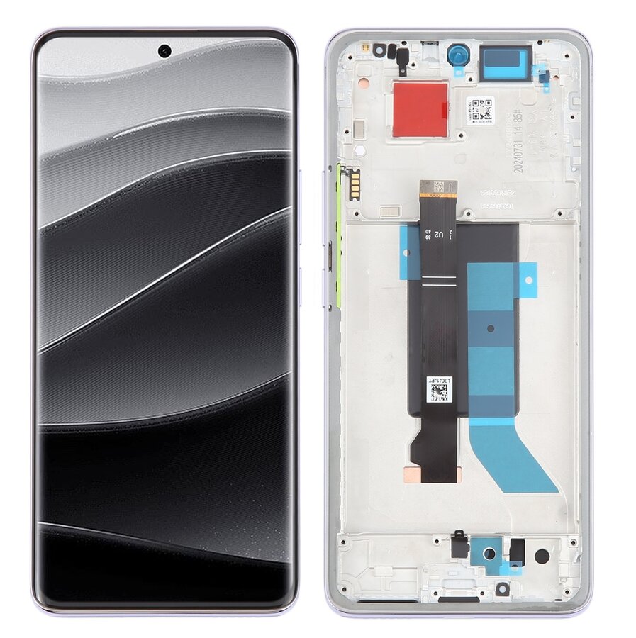 Display with Touch Screen Replacement for Xiaomi Redmi Note 14 Pro Plus 5G 4 Xiaomi Redmi Note 14 Pro Plus 5G Display and Touch Screen Combo Replacement Price in India Chennai - With Frame Purple - 1