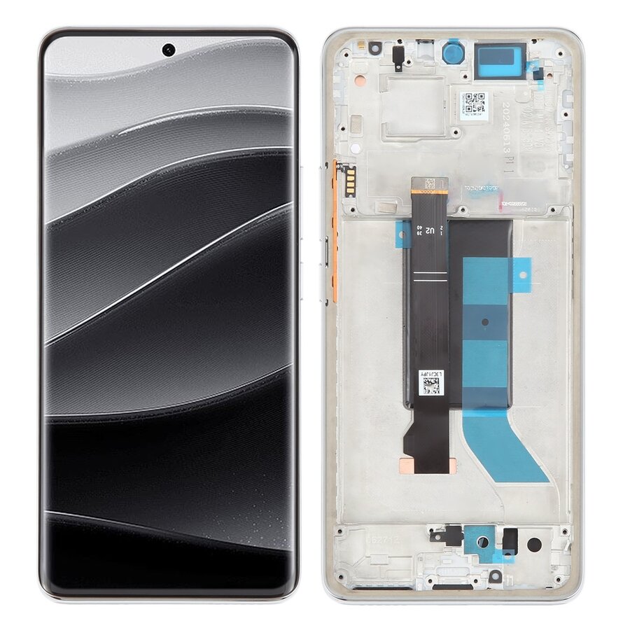 Display with Touch Screen Replacement for Xiaomi Redmi Note 14 Pro Plus 5G 5 Xiaomi Redmi Note 14 Pro Plus 5G Display and Touch Screen Combo Replacement Price in India Chennai - With Frame White - 1